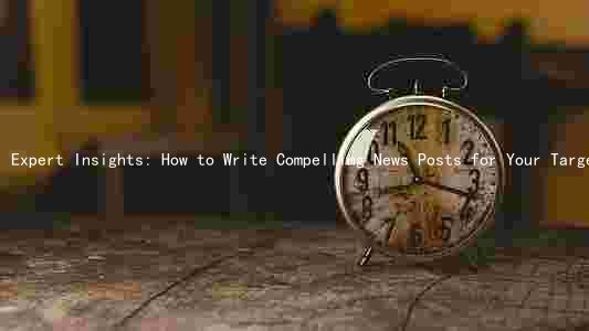 Expert Insights: How to Write Compelling News Posts for Your Target Audience
